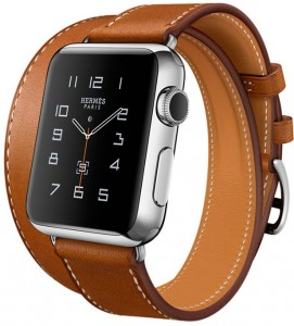 - Apple Watch Hermes Double Tour 38mm Stainless Steel Case with Fauve Barenia Leather Band (MLC02)