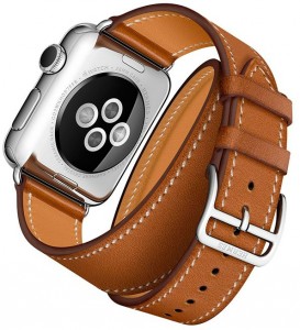 - Apple Watch Hermes Double Tour 38mm Stainless Steel Case with Fauve Barenia Leather Band (MLC02) 5