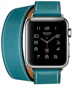 - Apple Watch Hermes Double Tour 38mm Stainless Steel Case with Bleu Jean Leather Band (MLC12) 6