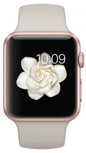  - Apple Watch Sport 42mm Rose Gold Aluminum Case with Stone Sport Band (MLC62) (1)