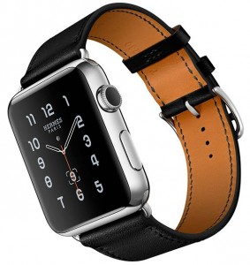 - Apple Watch Hermes Single Tour 42mm Stainless Steel Case with Noir Leather Band (MLCD2) 4