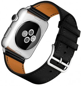 - Apple Watch Hermes Single Tour 42mm Stainless Steel Case with Noir Leather Band (MLCD2) 5