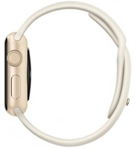- Apple Watch Sport 38mm Gold Aluminum Case with Antique White Sport Band (MLCJ2) 3