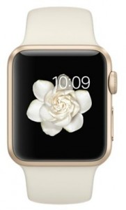 - Apple Watch Sport 38mm Gold Aluminum Case with Antique White Sport Band (MLCJ2) 5