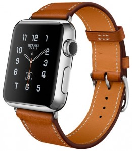 - Apple Watch Hermes Single Tour, 38mm Stainless Steel Case with Fauve Barenia Leather Band (MLCN2)