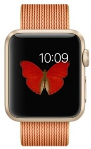 - Apple Watch Sport 38mm Gold Aluminum Case with Gold/Red Woven Nylon (MMF52) 5