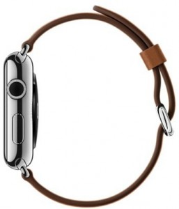 - Apple Watch 42mm Stainless Steel Case with Saddle Brown Classic Buckle (MMFT2) 3
