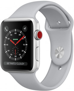 - Apple Watch Series 3 GPS 38mm Silver Aluminium Case with Fog Sport Band (MQKU2FS/A) 3