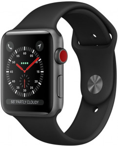 - Apple Watch Series 3 GPS 38mm Space Grey Aluminium Case with Black Sport Band (MQKV2FS/A) 3