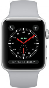 - Apple Watch Series 3 GPS 42mm Silver Aluminium Case with Fog Sport Band (MQL02FS/A)