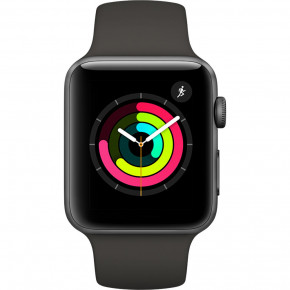  - Apple Watch Series 3 GPS 42mm Space Gray Aluminum Gray Sport Band (MR362) (1)