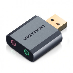   Vention USB Sound Card 7.1 Channel Gray (VAB-S18-H)