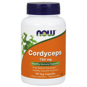   NOW Cordyceps 750 mg Veg Capsules 90  (4384301193)