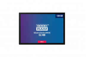  SSD  Goodram 120GB CL100 GEN.2 2.5 SATAIII TLC (SSDPR-CL100-120-G2) (0)