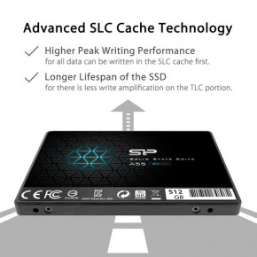  SSD Silicon Power 512Gb SATAIII TLC (SP512GBSS3A55S25) 5