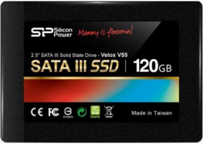 SSD- Silicon Power Slim S55 120GB 2.5" SATAIII MLC (SP120GBSS3S55S25)