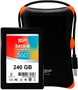 SSD  Silicon Power Slim S60 240GB 2.5" SATAIII MLC (SP240GBSS3S60S27)