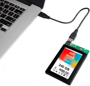 SSD  Silicon Power Slim S60 240GB 2.5" SATAIII MLC (SP240GBSS3S60S27) 4