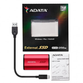  SSD A-Data 256GB Red (ASE730H-256GU31-CRD)