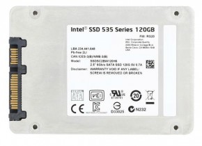 SSD- Intel 535 Series MLC 2.5" 120GB SATA 6 Gb/s 7mm (SSDSC2BW120H6R5) 3