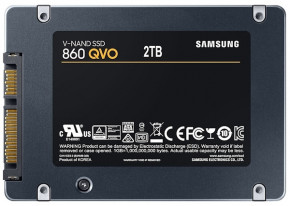  SSD Samsung 860 QVO 2TB SATAIII 3D NAND QLC (MZ-76Q2T0BW) 3