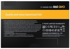  SSD Samsung 860 QVO 2TB SATAIII 3D NAND QLC (MZ-76Q2T0BW) 8