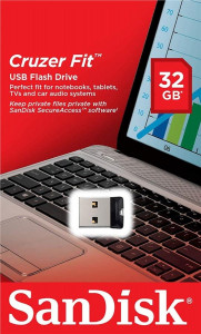  SSD SanDisk 32GB USB Cruzer Fit (SDCZ33-032G-G35)