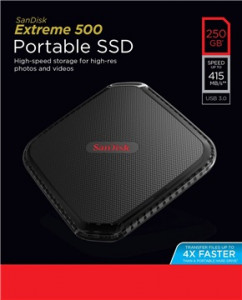 SSD- Sandisk Extreme 500 250 GB USB 3.0 (SDSSDEXT-250G-G25) 5
