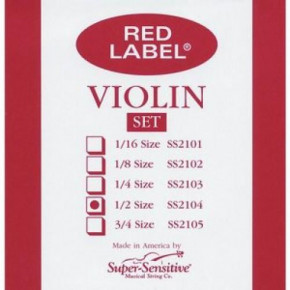    Super Sensitive SS2104 Red Label Violin Set 1/2