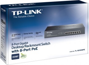  TP-Link TL-SG1008PE PoE Gigabit Desktop Switch 5