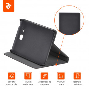  2E Samsung Galaxy Tab A 7 Folio Case Black (2E-GT-A7-MCFLBB) 7