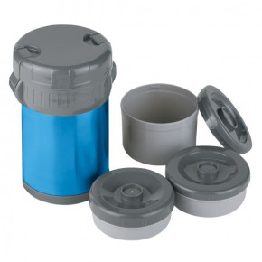  Ferrino Inox Lunch Jug With 3 Containers 1.5 Lt Blue (924876)