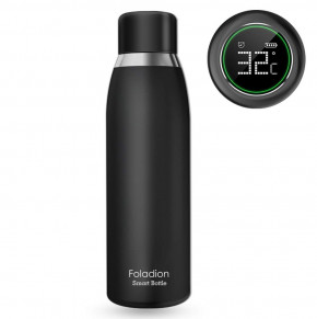 - Foladion Smart Water Bottle 500ml Stainless Steel Black