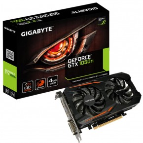   Gigabyte GeForce GTX1050 Ti 4096Mb OC (GV-N105TOC-4GD) (6)