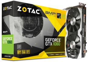  Zotac GeForce GTX1060 6144Mb AMP Edition (ZT-P10600B-10M)