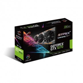  Asus PCI-Ex GeForce GTX 1070 ROG Strix 8GB GDDR5 256bit (Strix-GTX1070-8G-Gaming) 9