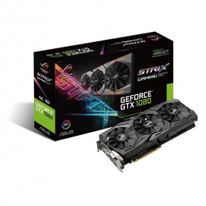 Asus PCI-Ex GeForce GTX 1080 ROG Strix 8GB GDDR5X 256bit (Strix-GTX1080-8G-Gaming) 8