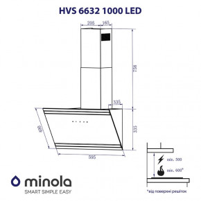 Minola HVS 6632 BL 1000 LED 8