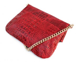  - POOLPARTY   (poolparty-red-crocodile-clutch) 3
