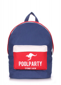   Poolparty  (backpack-darkblue-red-white)